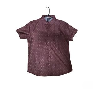 Men's Burgundy and Red Shirt